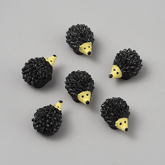 Миниатюрные украшения из смоляного ёжика, аксессуары для домашнего кукольного домика с микро-ландшафтом, притворяясь опорными украшениями