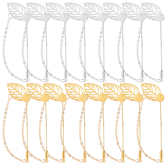 Булавки для галстука из нержавеющей стали в форме листа для женщин