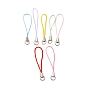 Mobile Phone Strap, Colorful DIY Cell Phone Straps, Alloy Ends with Iron Rings