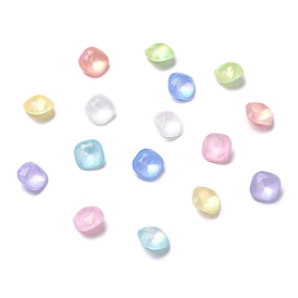 K5 Faceted Glass Pointed Back Rhinestone Cabochons, Square