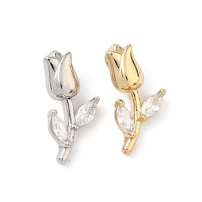 Латунные микро проложить кубического циркония подвески, 