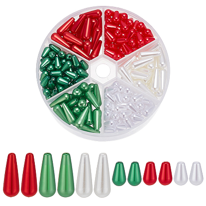 210шт 6 стили абс пластик имитация жемчуга, капля