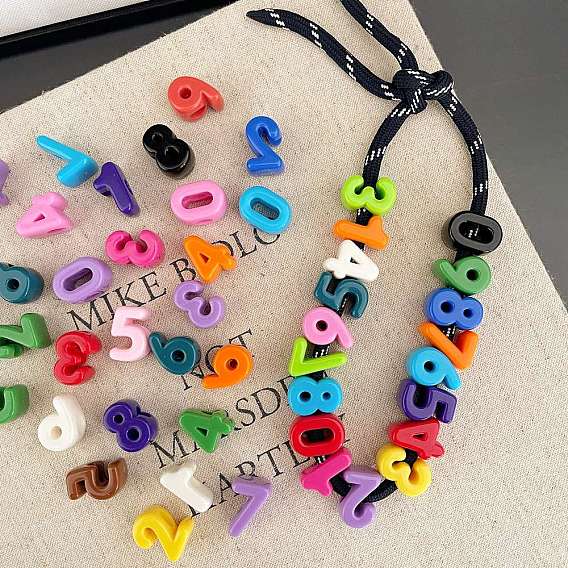 Непрозрачные акриловые бусины, число