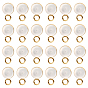 24Pcs Silicone Ear Nuts/Earring Backs, with Hole Finding and 316 Stainless Steel Loop