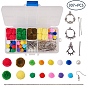 SUNNYCLUE DIY Earring Making, with DIY Doll Craft Pom Pom Balls, Tibetan Style Alloy Chandelier Components and Brass Earring Hooks