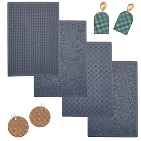 Наборы биговальных пластин из полипропилена, для самостоятельного изготовления глины, прямоугольные