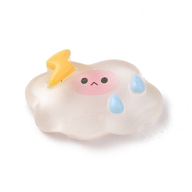 Прозрачные кабошоны из облачной смолы, блестящие мультяшные облачные кабошоны для изготовления ювелирных изделий