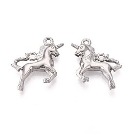 316 подвески из нержавеющей стали, очарование единорога