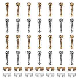 Наборы аксессуаров для галстука пуаро своими руками, включая застежку-слайдер для галстука-боло, Сплав мозг заканчивается