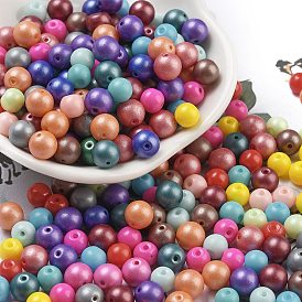 Baking Paint Glass Seed Beads, Round