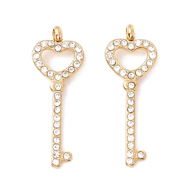 304 подвески из нержавеющей стали, вакуумное покрытие pvd, со сверлом из хрусталя, ключ