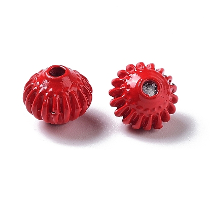 Spray Painted Alloy Bead, Lantern