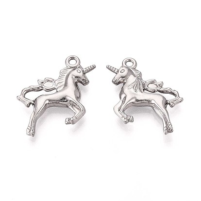316 подвески из нержавеющей стали, очарование единорога