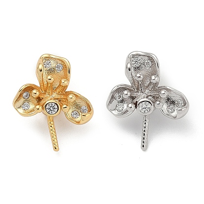 925 подвеска-цветок из стерлингового серебра с прозрачными кубическими цирконами, за половину пробурено бисера, с печатью 925