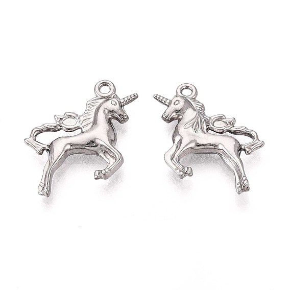 316 подвески из нержавеющей стали, очарование единорога
