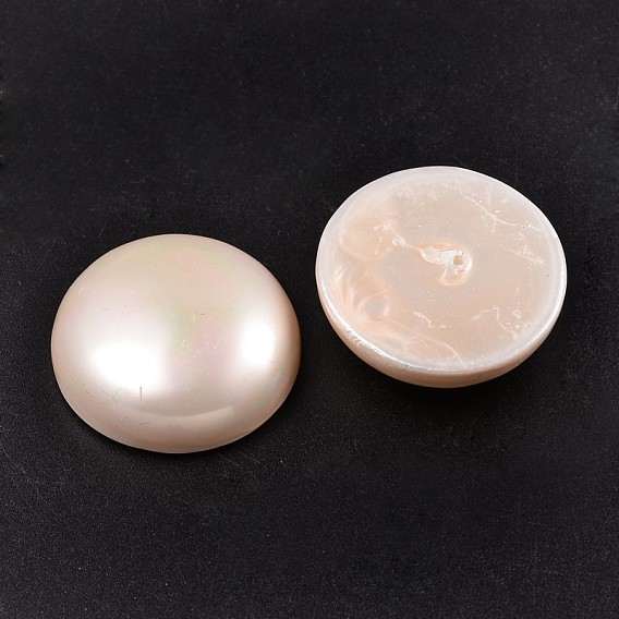Half Round/Dome Half Drilled Shell Pearl Beads