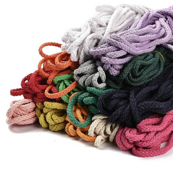 Плетеные хлопковые нитки для рукоделия и вязания