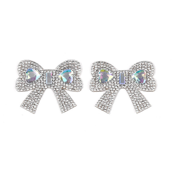 Бантик, стразы для термофиксации, горный хрусталь, пришивание ленты со стразами, аксессуары для костюма