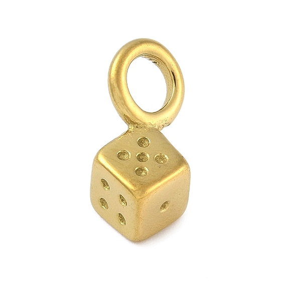 304 подвески из нержавеющей стали, очарование игральных костей