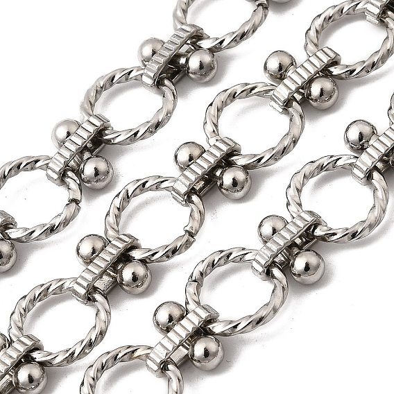 Звенья цепей из сплава с текстурированными кольцами, с железом, без кадмия, без никеля и без свинца, несварные