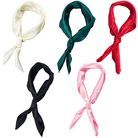 5шт. съемный атласный женский шарф