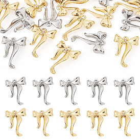 20шт 2 цветной сплав подвески со стразами, бантом