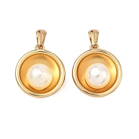 304 подвески из нержавеющей стали и АБС-пластика с имитацией жемчуга, полукруглые прелести