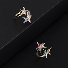 Sparkling Starfish Ring: Bold, Edgy and Chic Fashion Accessory for Women