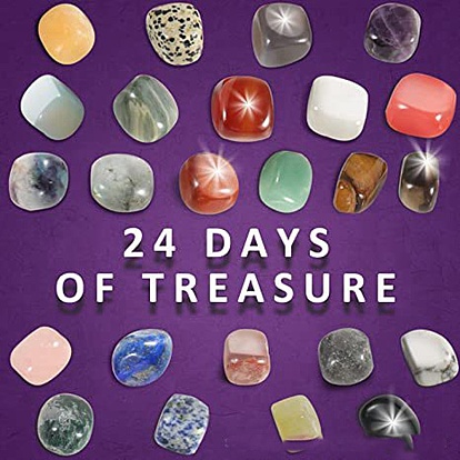 Christmas Advent Calendar 24 Blind Boxes, Christmas Theme Stone