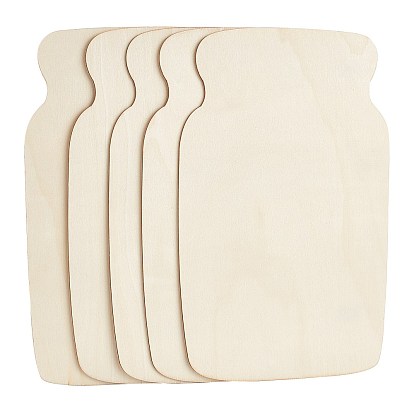 Форма бутылки незавершенные деревянные ломтики, вырезанные лазером деревянные формы, для поделки роспись орнамент рождественские украшения для дома подвески