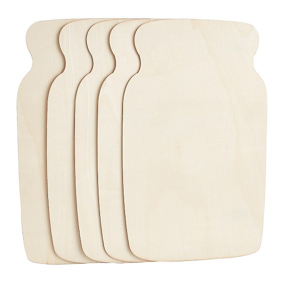 Форма бутылки незавершенные деревянные ломтики, вырезанные лазером деревянные формы, для поделки роспись орнамент рождественские украшения для дома подвески