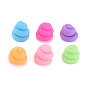 Handmade Polymer Clay Beads, Half Drilled, Vortex Shaped