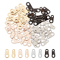 80Pcs 4 Colors 304 Stainless Steel Chain Tabs, Teardrop