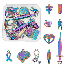 Alloy Pendants, Cadmium Free & Nickel Free & Lead Free, Hospital Theme Mixed Shapes