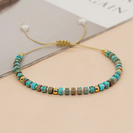 Handmade Emperor Stone Shell Star Bracelet for Men and Women