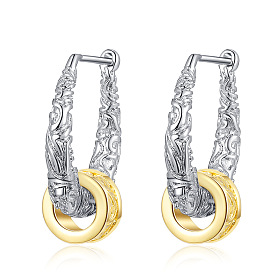 Tang Grass Pattern Earrings for Women - Fashionable, Elegant and Unique Jewelry