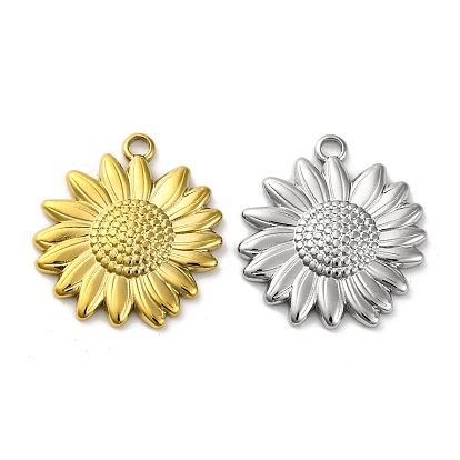 Ионное покрытие (ip) 304 подвески из нержавеющей стали, очарование подсолнуха