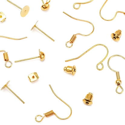 DIY Earring Findings Making Findings Kits, Including Iron Earring Hooks & Stud Earring Findings & Ear Nuts