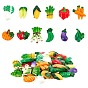 48Pcs 12 Style Opaque Resin Cabochons, Imitation Food, Vegetable