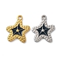 Ионное покрытие (ip) 304 подвески из нержавеющей стали с эмалью, лазерная резка, звезда очарование