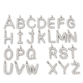 26 шт. 304 подвески из нержавеющей стали, Письмо ~ Z
