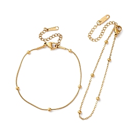 304 женские браслеты-сателлиты из нержавеющей стали