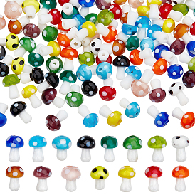 120 шт 15 цвета грибов ручной работы бусины лэмпворк