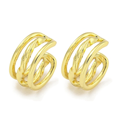 Латунные серьги-каффы для женщин