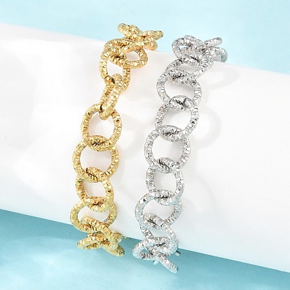 Браслеты-цепочки из нержавеющей стали с чеканкой для женщин