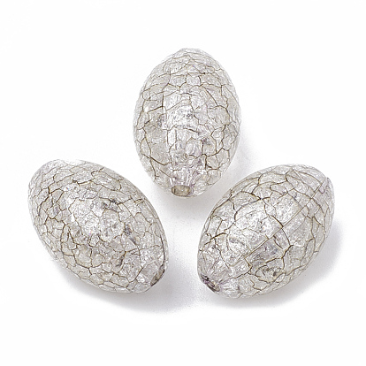Crackle Acrylic Beads, Oval