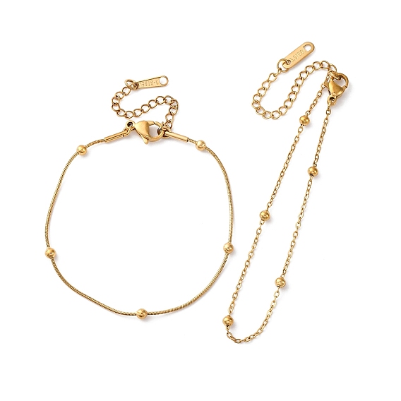 304 женские браслеты-сателлиты из нержавеющей стали