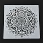 PET Drawing Stencil, Reusable Stencils for Paper Wall Fabric Floor Furniture Canvas Wood, Mandala Flower Pattern