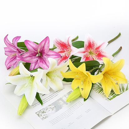 Искусственная кожа искусственная лилия, для свадебного прохода центральные столовые конфетти вечерние сувениры украшения дома