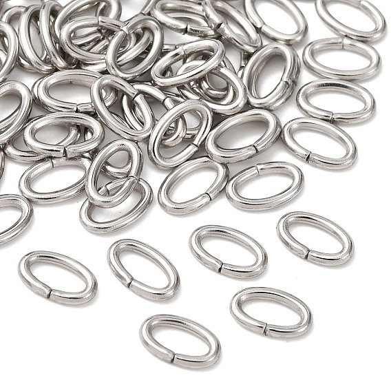 304 открытые соединительные кольца из нержавеющей стали, овальные соединительные кольца